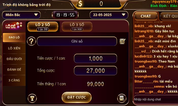 Chơi lô đề online Nhatvip